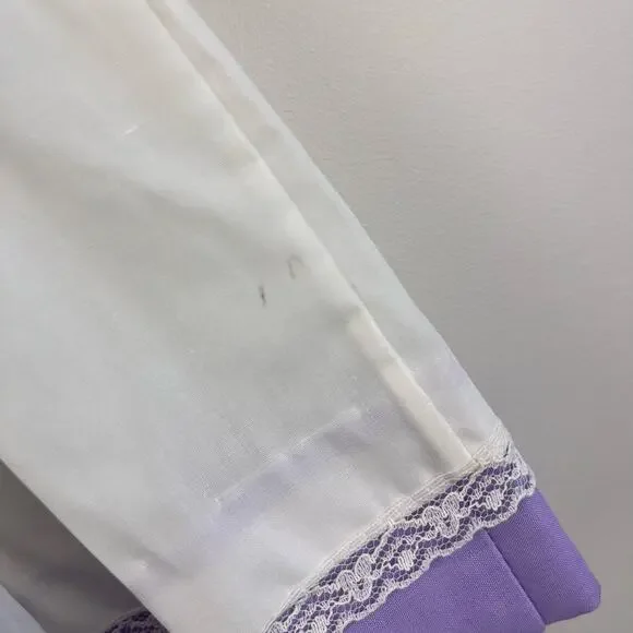 Vintage Purple Pinafore Embroidered Elephant Dress Baby Girl - Picture 10 of 10